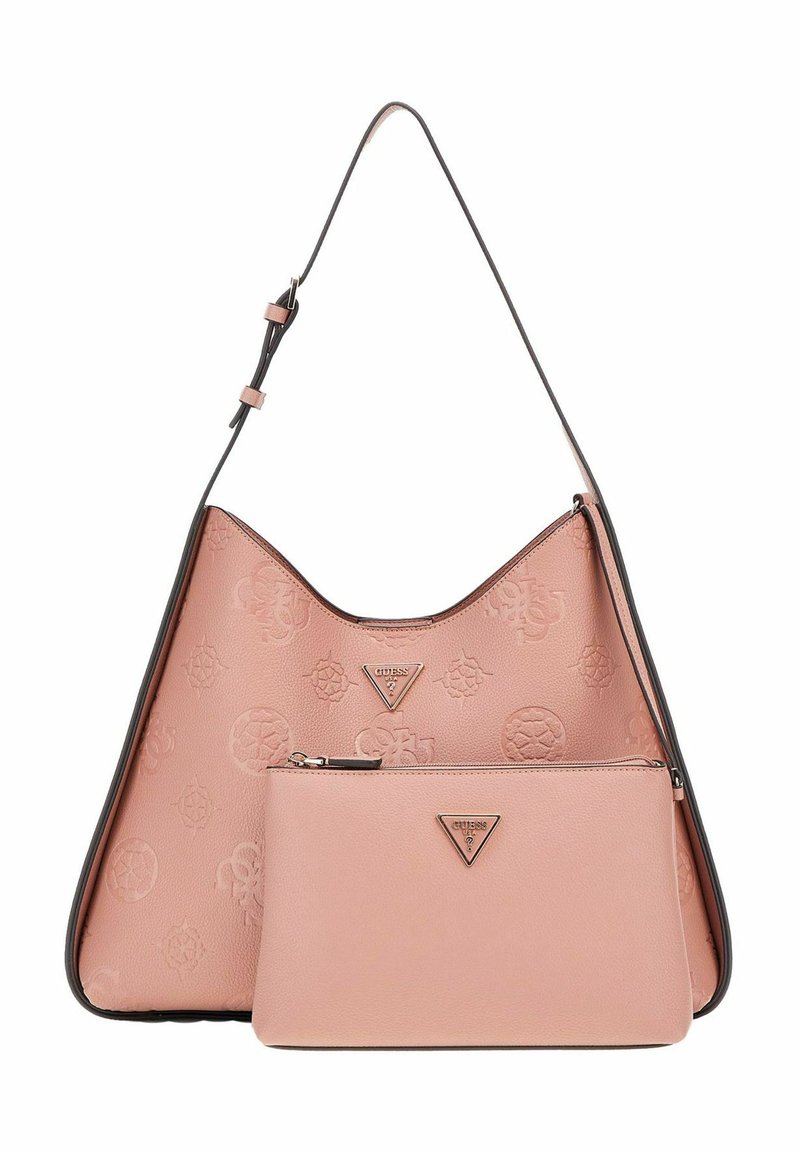 Guess KEANDRA LARGE SET - Handtasche - rosewood logo