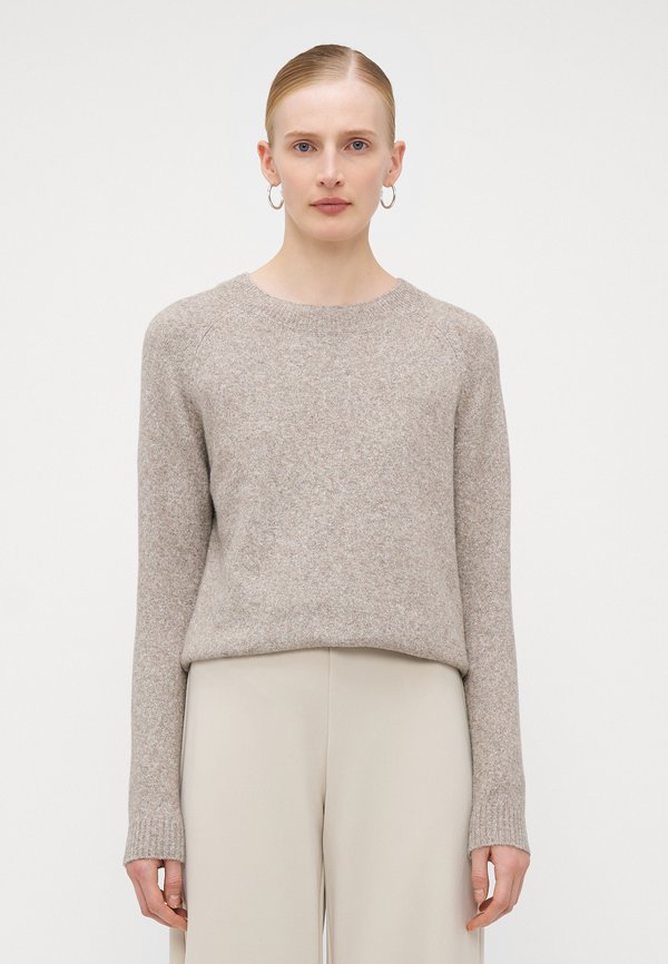 VMDOFFY O NECK - Strickpullover - moon rock melange