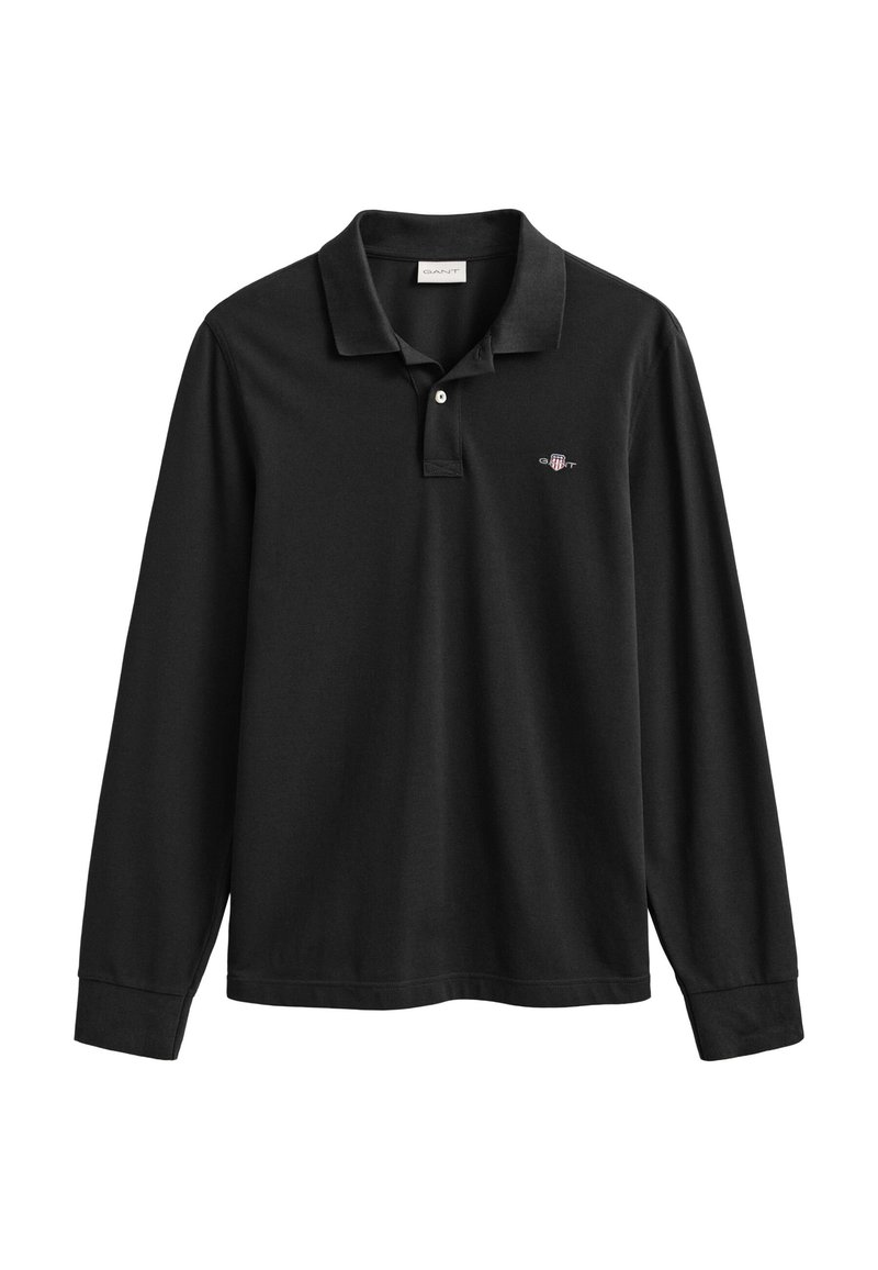 GANT SHIELD RUGGER - Long sleeved top - black - Zalando.co.uk