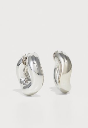 WAVE BLOW HOOPS - Ohrringe - silver-coloured