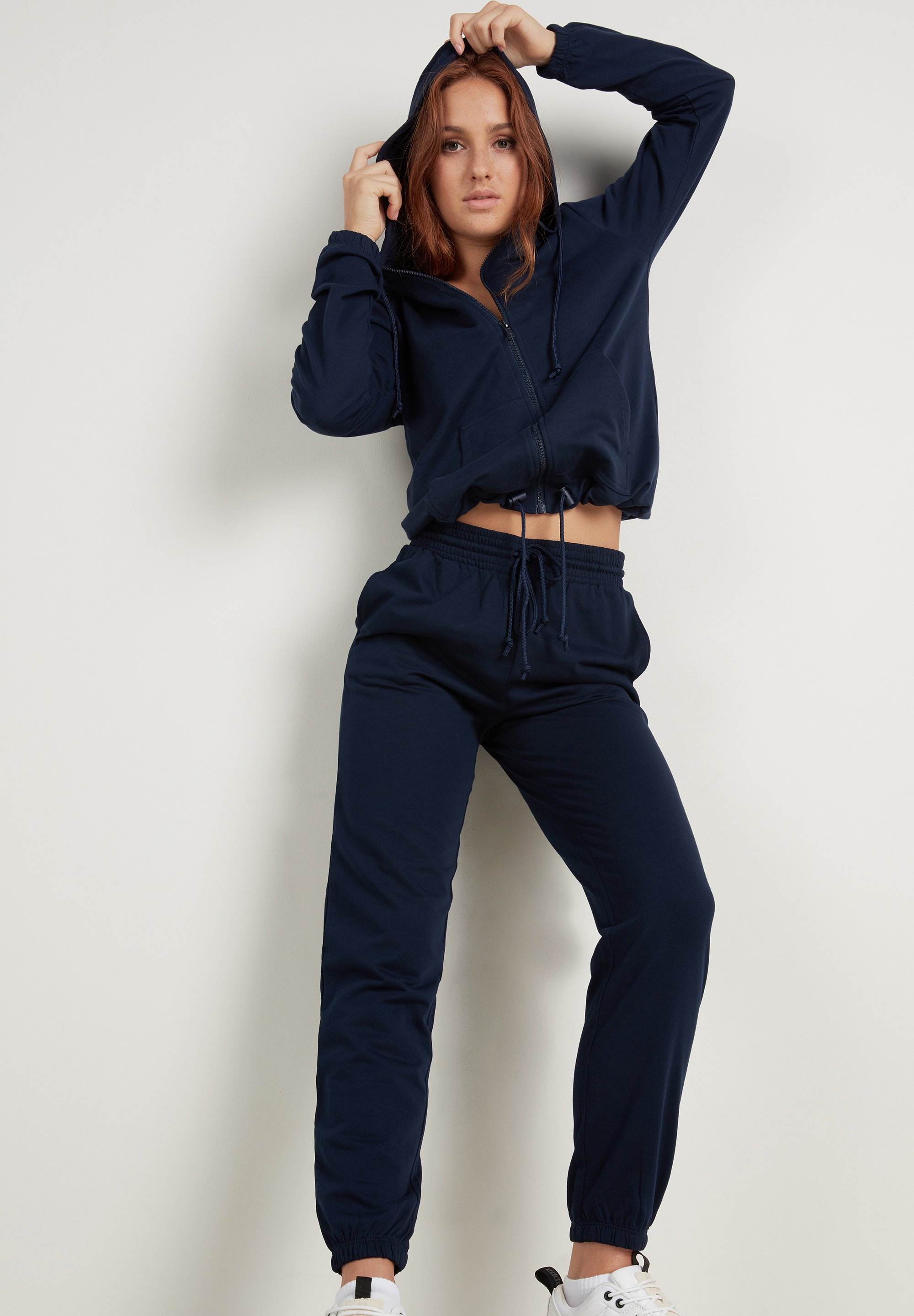 Tezenis MIT REISSVERSCHLUSS UND TUNNELZUG - Felpa con zip - blu assoluto/blu  - Zalando