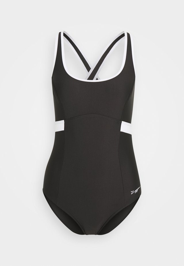 DAKOTA CROSSBACK - Costume da bagno - black/white