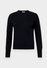 R NECK SWEATER - Strikkegenser - navy