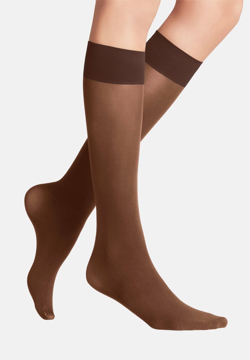 FALKE PURE MATT 50 DENIER SEMI-OPAQUE - Kniestrümpfe - cinnamon
