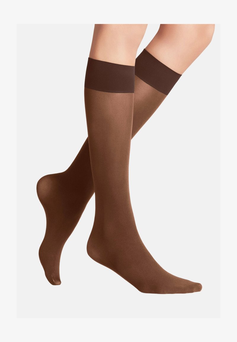 FALKE PURE MATT 50 DENIER SEMI-OPAQUE - Kniestrümpfe - cinnamon