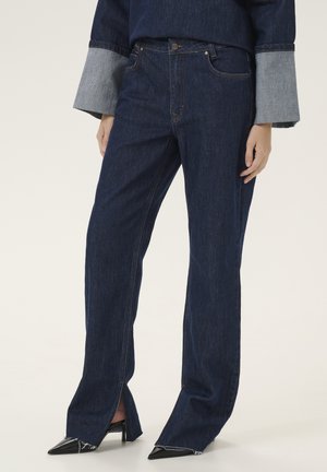 DAISYMW 139 HIGH STRAIGHT SLIT - Džinsi ar taisnām starām - dark blue un-wash
