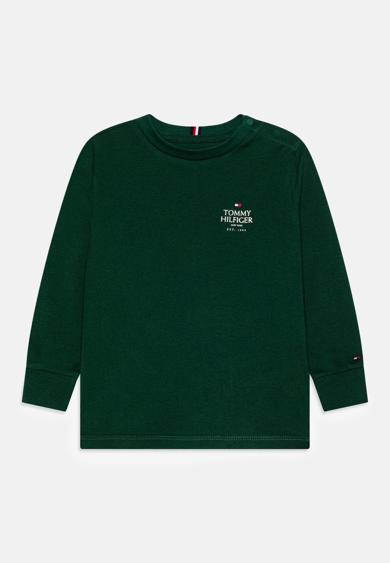 Tommy Hilfiger LOGO PUFF PRINT - Long sleeved top - ornamental green