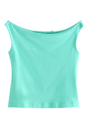 - OPEN NECK  - Top - aqua blue