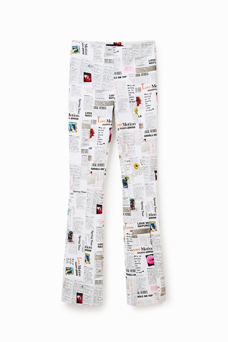 Desigual Broek wit Desigual Broek wit