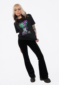 Paradiso Clothing DAVID BOWIE ALADDIN SANE THUNDER - Print T-shirt - black