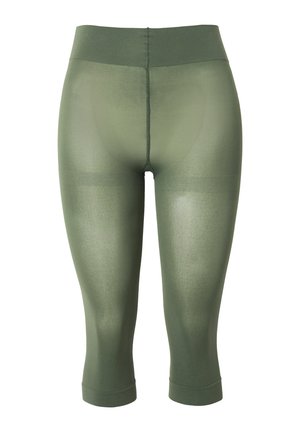 Ulla Popken, STRUMPF-CAPRI, 80 DEN, BLICKDICHT - Leggings - olive grey