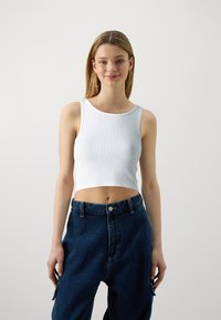 JDY JDYSOFIA CROP TANK 2 PACK - Top - black/snow white