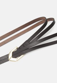 TOM TAILOR TTFAITH - Midjeskärp - dark brown uni