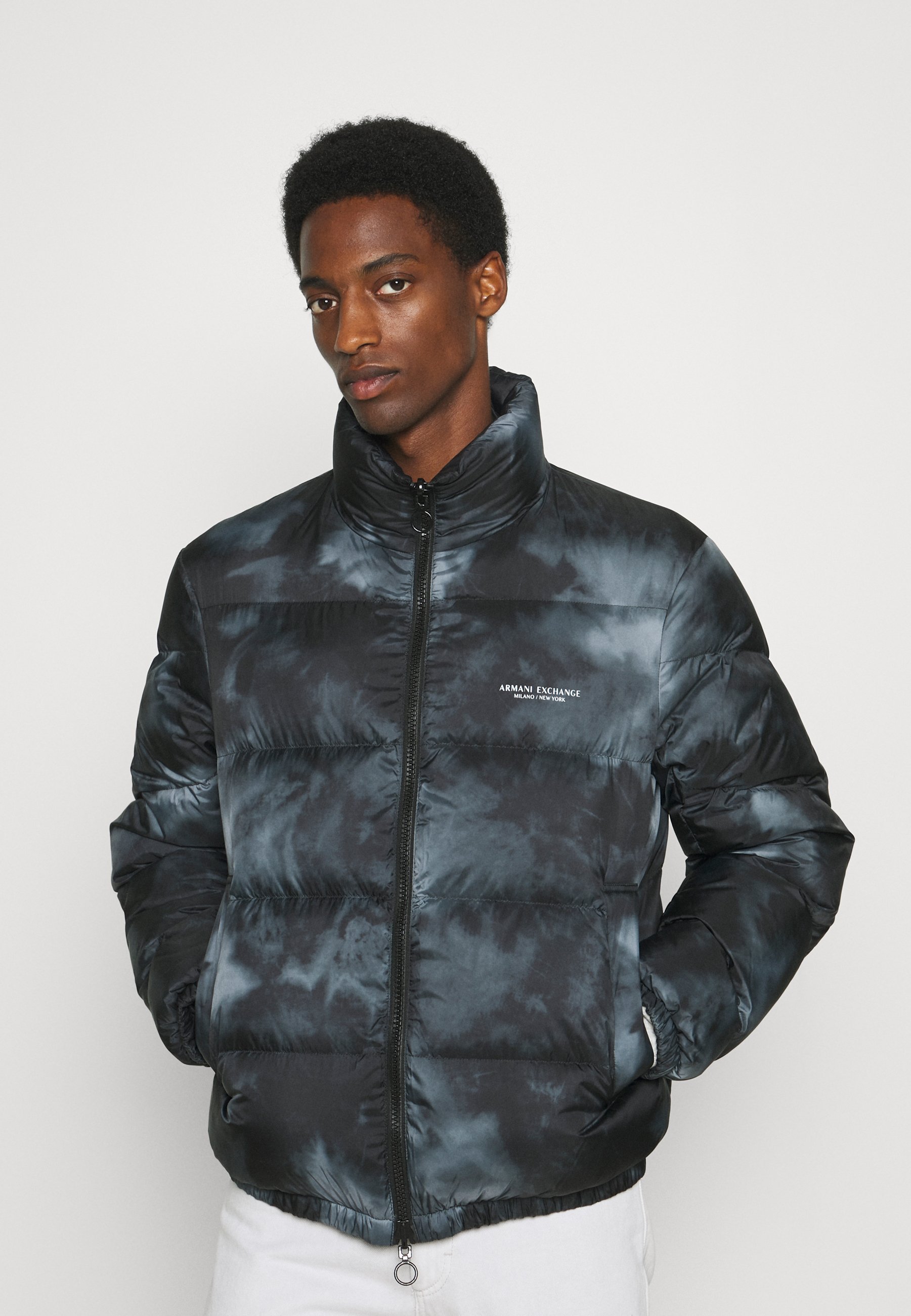 armani exchange black jacket