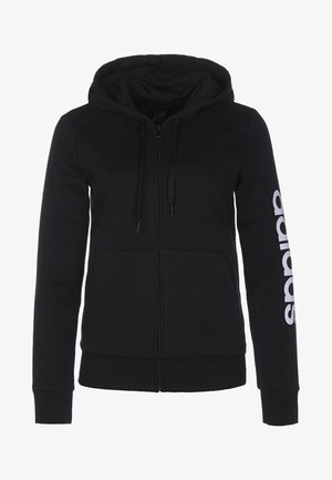 ESSENTIALS - Sweatjacke - black / white