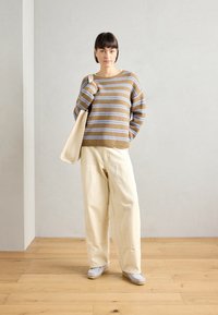 Mos Mosh TWO STRIPE - Jumper - true camel