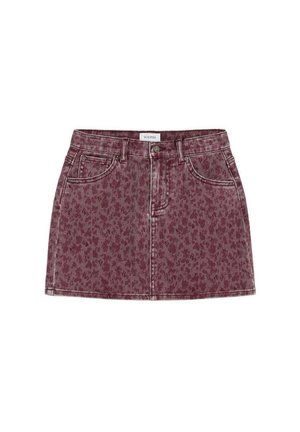 Scalpers, SCALPERS SCSHADOW SKIRT GIRLS - Falda acampanada - burgundy