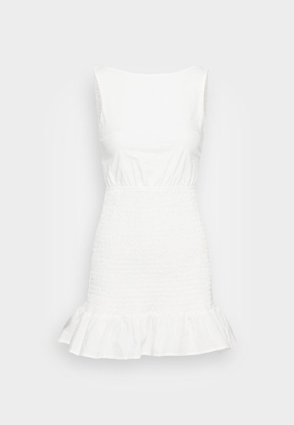 WIDE STRAP SLASH NECK MINI DRESS - Day dress3