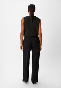 comma CRÊPE - Top - schwarz