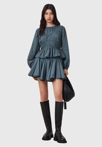 AllSaints TULIP - Falda acampanada - dark slate blue