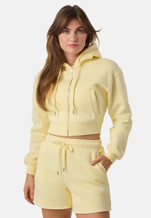 LOS ANGELES HOOD - Sweater met rits - light yellow