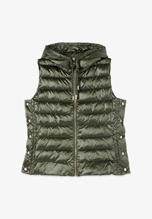 Oltre, GIACCA IMBOTTITA LIGHTWEIGHT SENZA MANICHE CON CAPPUCCIO - Weste - verde militare