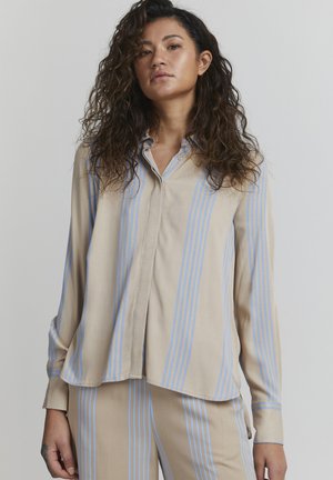 Button-down blouse - doeskin