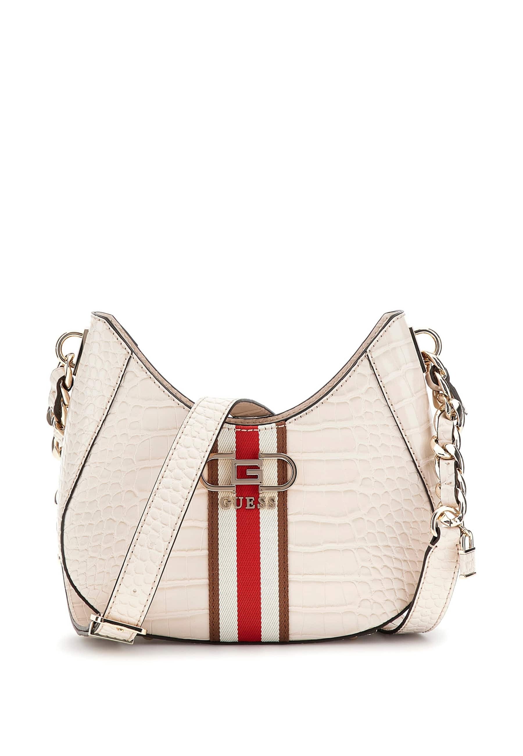 Guess NELKA KROKO Handbag creme/beige