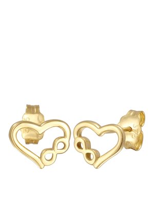INFINITY LOVE HEART - Øreringe - gold coloured