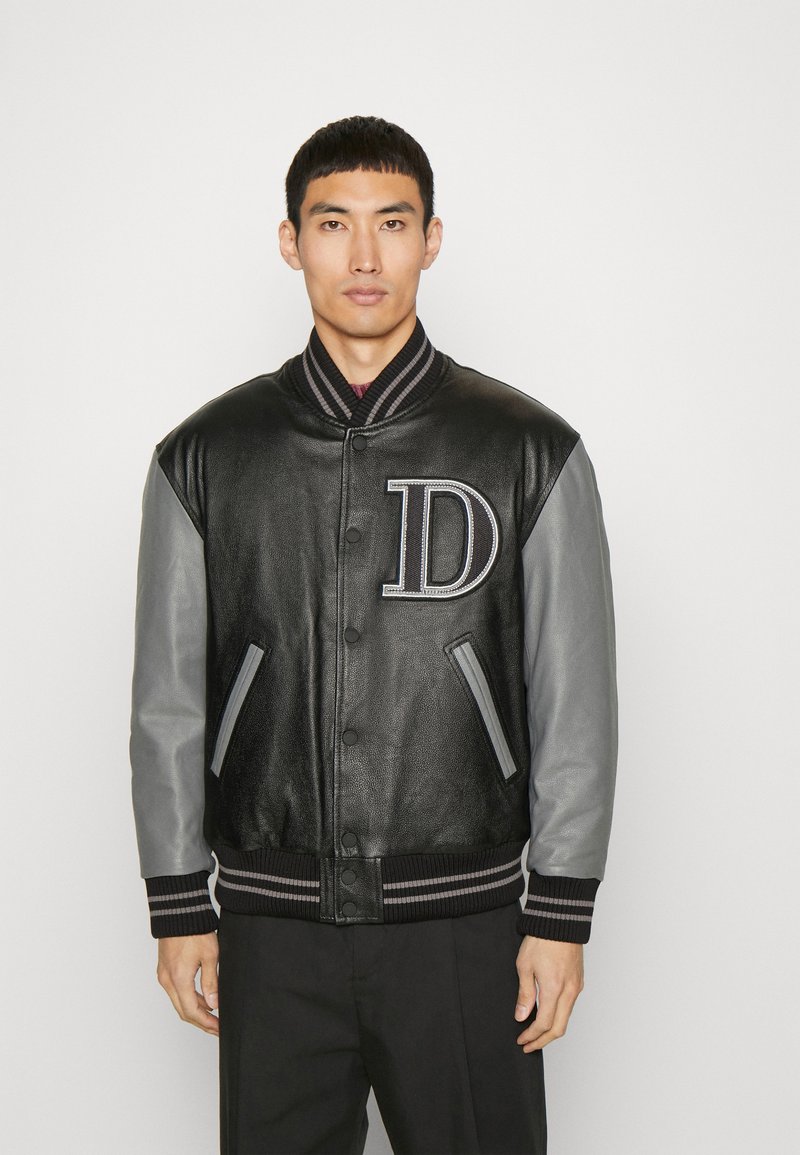 Dondup BOMBER - Bomber Jacket - black/grey/black - Zalando.ie