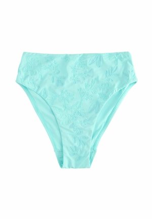 HIGH WAIST - Bikinio apatinė dalis - mint green embroidered