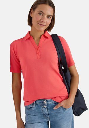 Cecil BASIC POLOSHIRT MIT KURZARM - Poloshirts - shiny coral