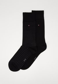 MEN SMALL STRIPE 2 PACK - Čarape - black