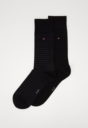 MEN SMALL STRIPE 2 PACK - Socks - black