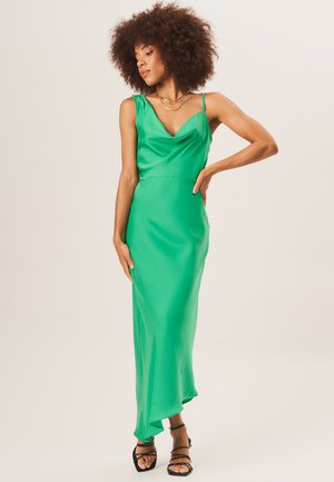 COWL NECK ASYMMETRIC - Maxi dress - green