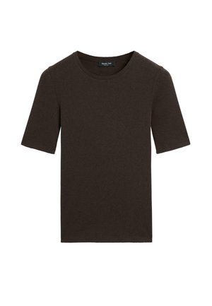 SHORT SLEEVE - T-shirt basic - mottled dark brown