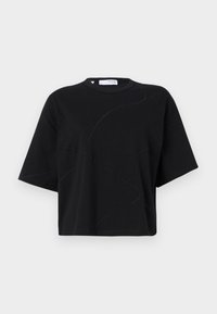 SLFPENNY EMBROIDERED TEE - Pamata T-krekls - black