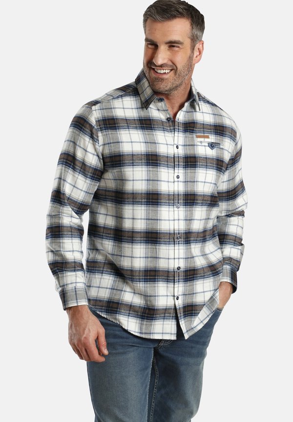 DUKE WILLOW - Hemd - weiß kariert