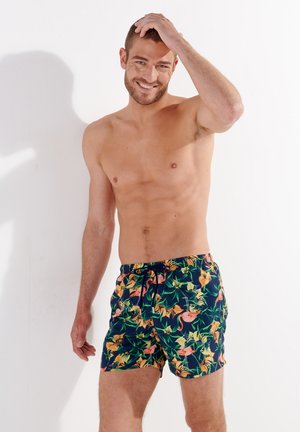 FLAMINGO - Short de bain - navy print