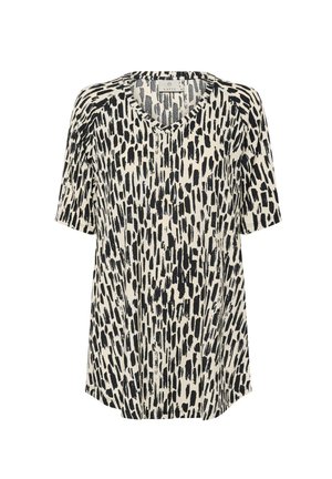 Kaffe, KAANIKA - T-shirts basic - turtledove black paint print