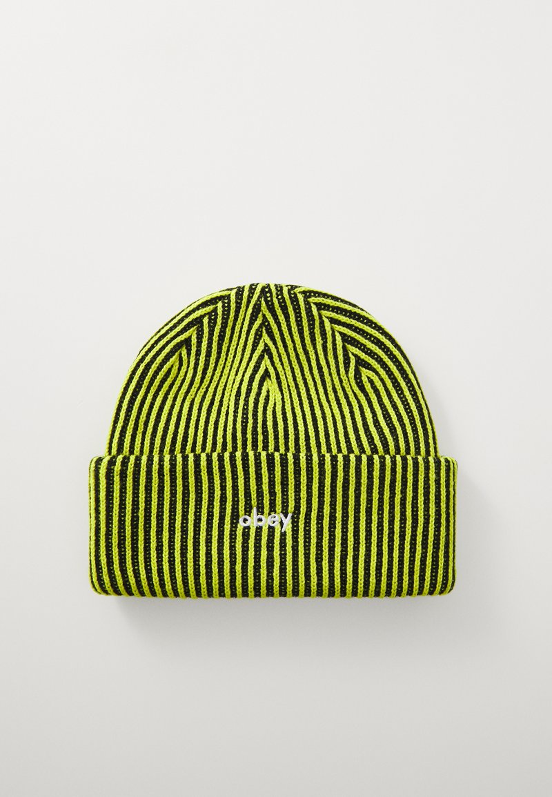 Obey Clothing BOWERY BEANIE UNISEX - Beanie - flourescent green multi