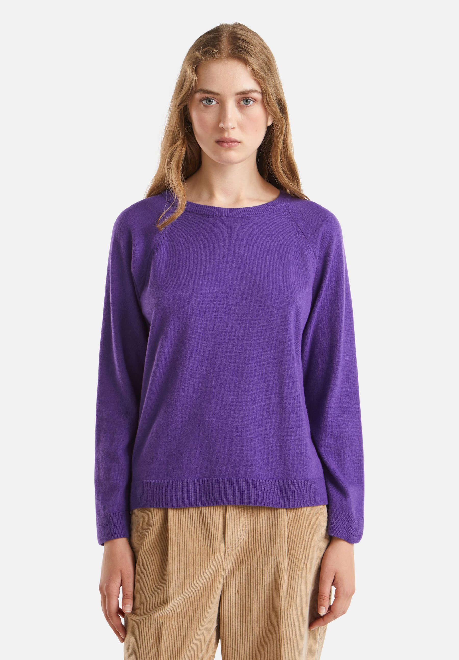 Maglia Girocollo United Colors Of Benetton Per Bambino Con Orecchie E Faccia Animale - Felpa Morbida Cotone