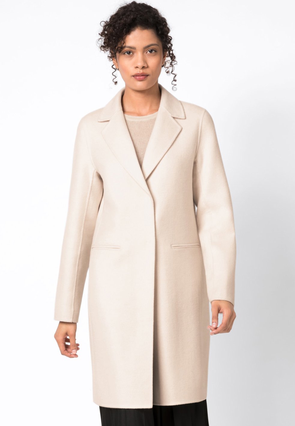 kurzmantel damen creme