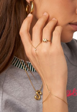 My Jewellery, HAND CHAIN WITH RHINESTONES - Armband - goud verguld stainless steel