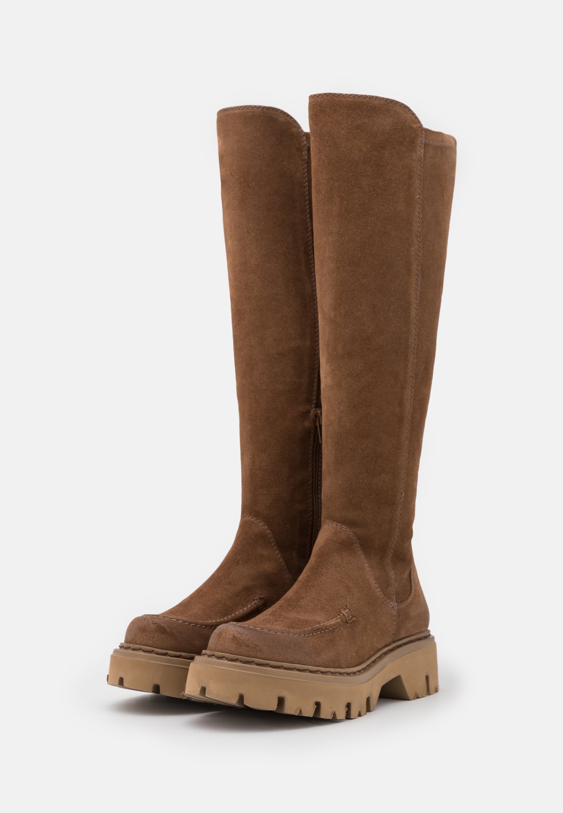 Pedro Miralles Botas con plataforma - cortina oil bambi/coñac - Zalando.es