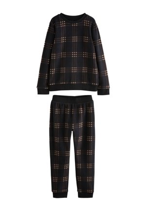 Next REGULAR FIT-SINGLE COSY SET - Yöasusetti - black ecru check