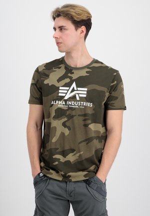 Alpha Industries CAMO - Printtipaita - olive camo