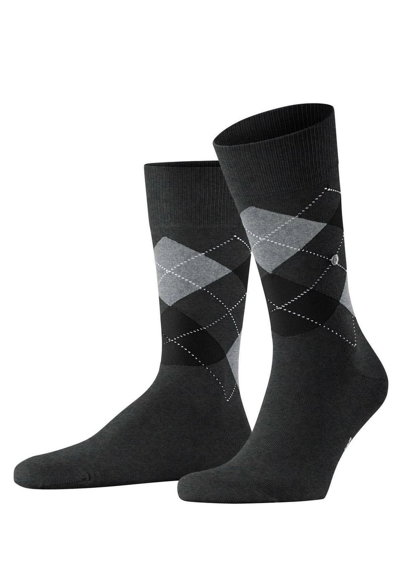 Burlington KING RAUTENMUSTER LOGOEMBLEM - Calze - anthrazit grau