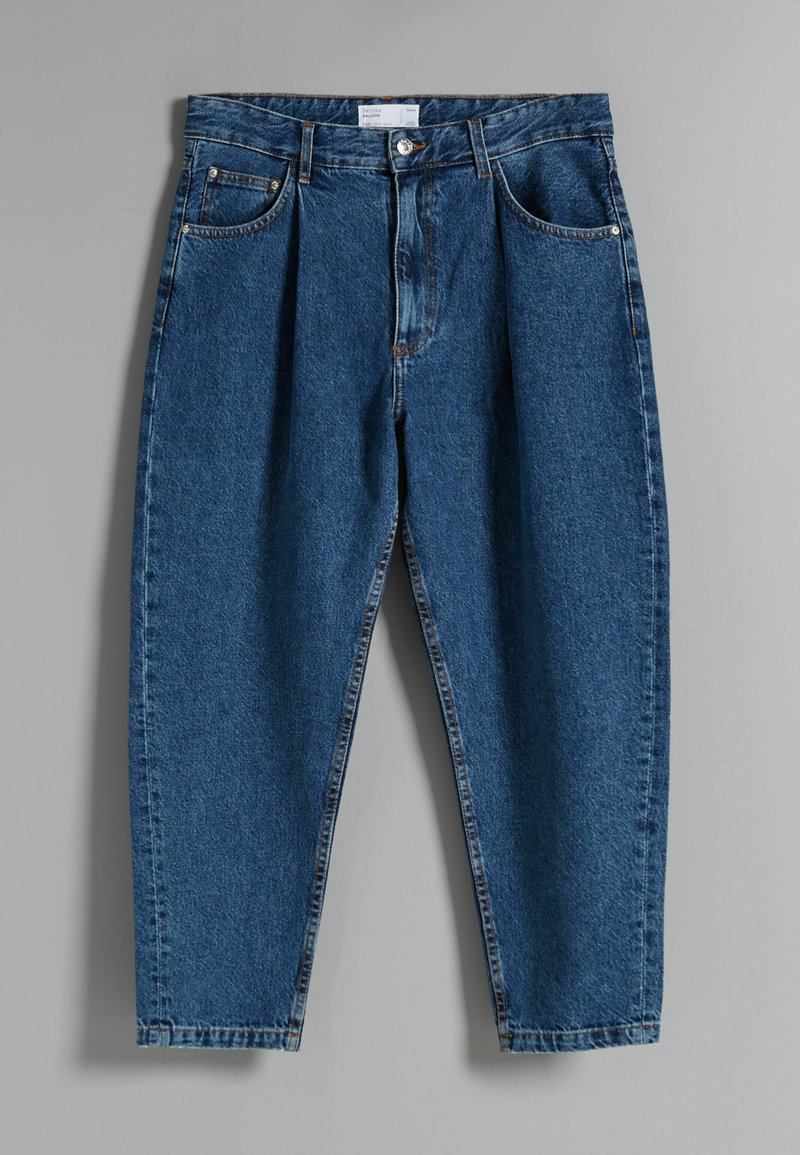 Bershka Straight leg jeans donkerblauw Bershka Straight leg jeans donkerblauw