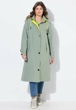 FUNCTIONAL DETACHABLE HOOD - Mantel - matte olive